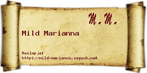 Mild Marianna névjegykártya