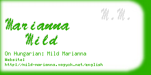 marianna mild business card